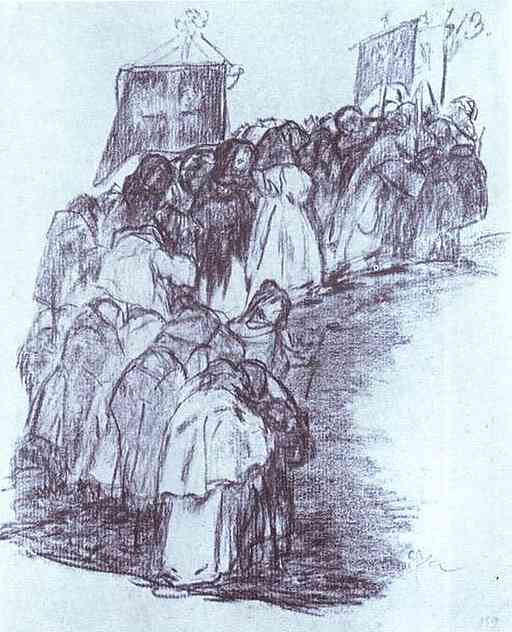 procession of monks